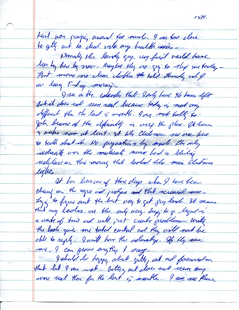 Dr John WorldPeace 2008 Prison Journal